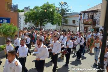 Telde rinde pleitesía a San Miguel en Valsequillo (Foto Francisco Javier Santana y TA)